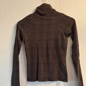 Rag & bone plaid turtleneck top